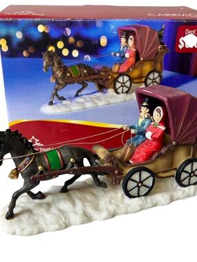 Holiday Time: Carriage - Porcelain Figurine